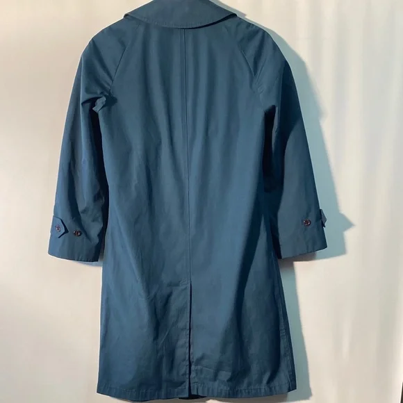 London Fog Trench Coat - Teal Blue - Picture 3 of 9